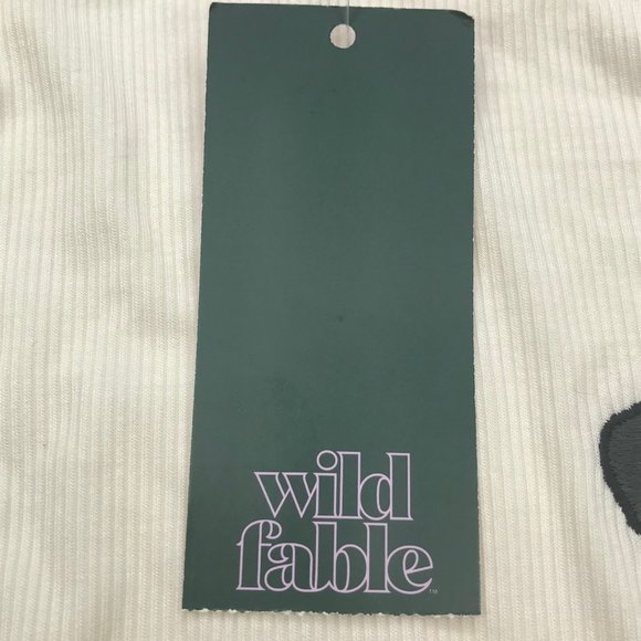 Wild Fable Women's Long Sleeve Rib Fitted Knit Shirt Cream Small New With Tags - Picture 4 of 14